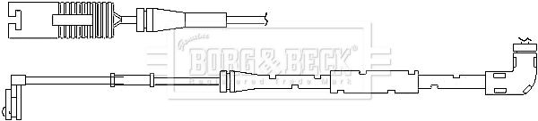 BORG & BECK Сигнализатор, износ тормозных колодок BWL3010
